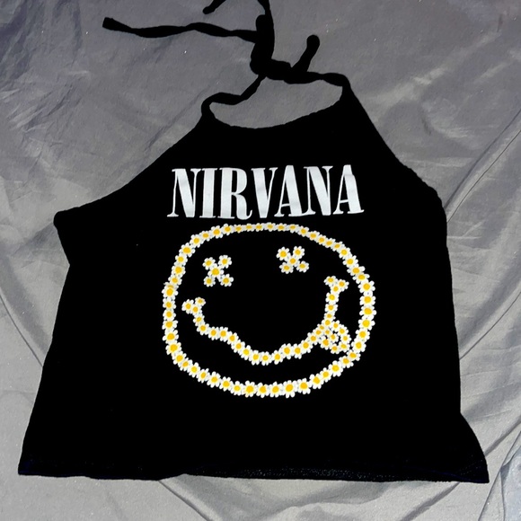 nirvana tie halter top - Picture 1 of 1